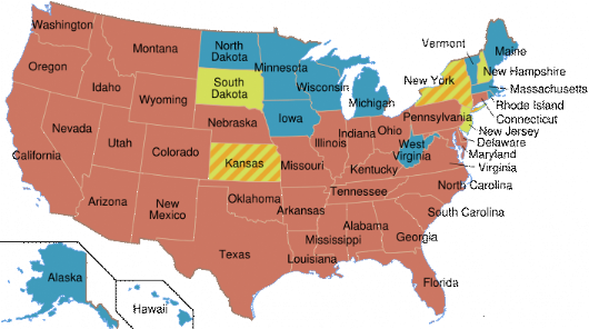 Map Of States With Death Penalty. have death penalty written