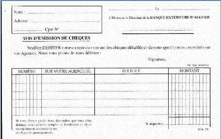 comment remplir bordereau de remise d'effets